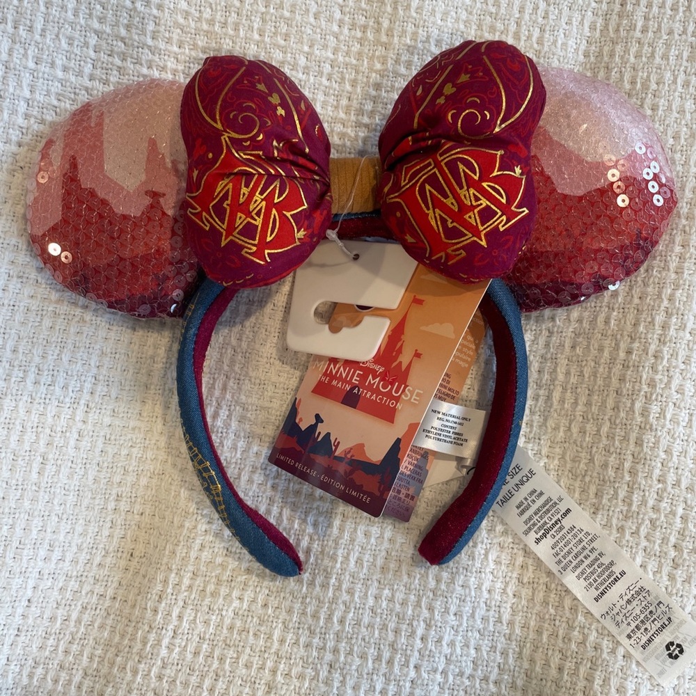 Disney Parks NWT Authentic MMA Big Thunder Mountain Ears Headband Lmtd Release